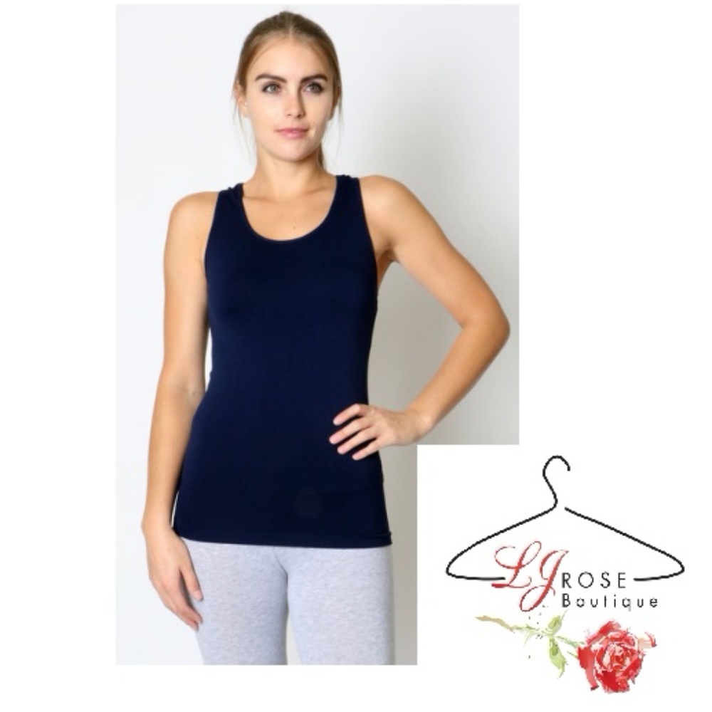 Athletic Racerback‎ Tank Top Navy / Blue